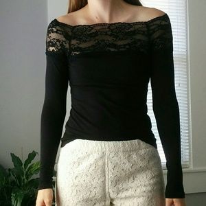 H&M Black Lace Long Sleeve